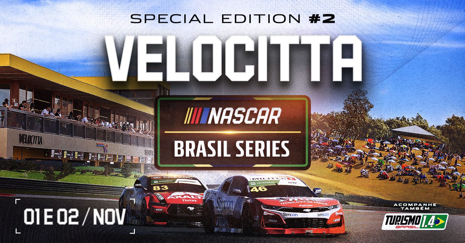 Nascar Capa Ingressos Velocitta 1600x838px