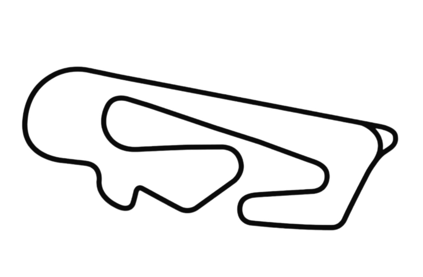 Outline of the Circuito Panamericano (SP) Track